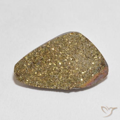 10.13ct 天然 彩色 彩虹黄铁矿, 花式切割, 不透明