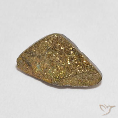 4.50克拉天然彩虹黄铁矿，花式切割，不透明