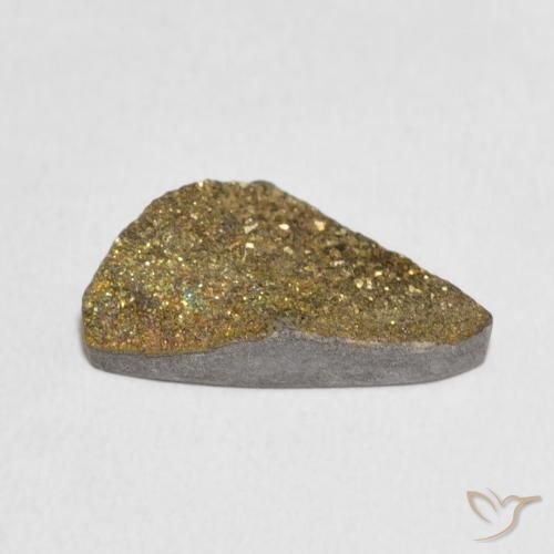 4.50克拉天然彩虹黄铁矿，花式切割，不透明