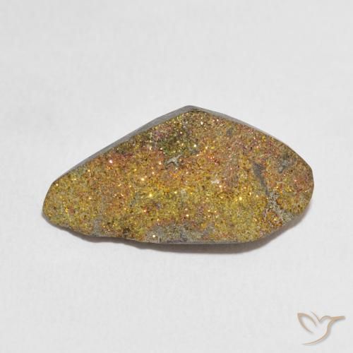 7.49ct 天然 彩色 彩虹黄铁矿, 花式切割, 不透明