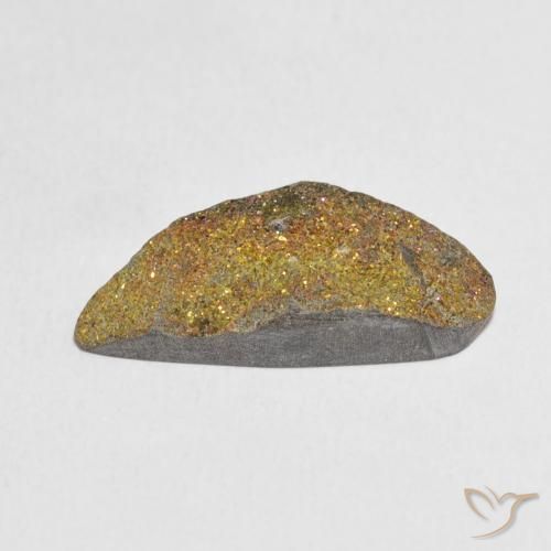 7.49克拉天然彩虹黄铁矿，花式切割，不透明