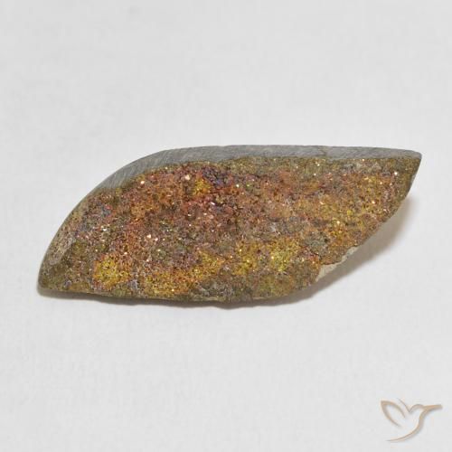 13.53ct 天然 彩色 彩虹黄铁矿, 花式切割, 不透明