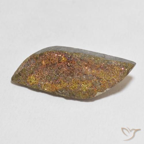 13.53克拉天然彩虹黄铁矿，花式切割，不透明