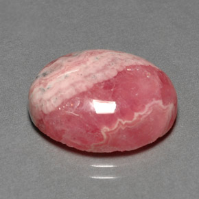 12.06克拉天然多色菱锰矿，椭圆形切割，16.3×12.2毫米，不透明