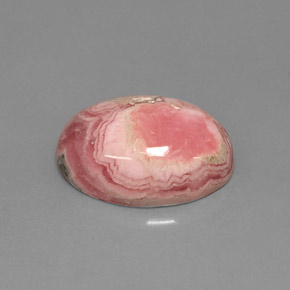7.08克拉天然多色菱锰矿，椭圆形切割，14×10毫米，不透明