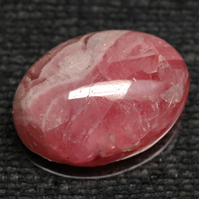 8.43克拉天然多色菱锰矿，椭圆形切割，14.1×10.2毫米，不透明