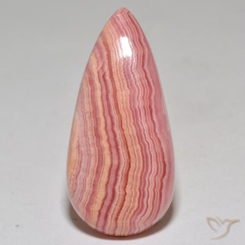 31.44ct 天然 彩色 菱锰矿, 梨形, 不透明