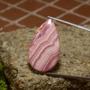35.64克拉天然多色菱锰矿，梨形，32.9×19.3毫米，不透明