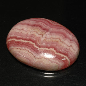 36.43克拉天然多色菱锰矿，椭圆形切割，22.8×21毫米，不透明