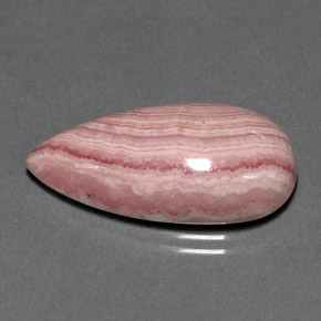 15.84克拉天然粉色菱锰矿，梨形，24.2×12.1毫米，不透明