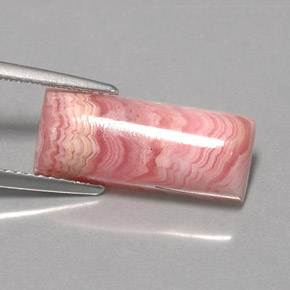 5.91克拉天然菱锰矿，狭长方形，不透明