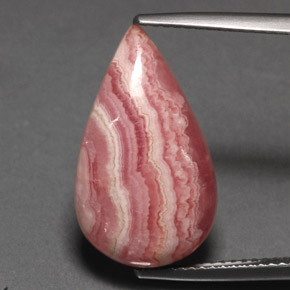 10.33克拉天然多色菱锰矿，梨形，19.9×11.7毫米，不透明