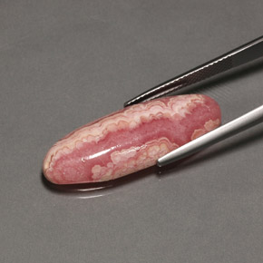 19.58克拉天然多色菱锰矿，椭圆形切割，31.7×11.7毫米，不透明