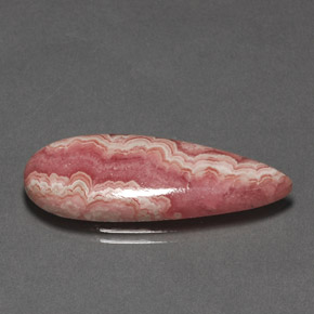 17.05克拉天然粉色菱锰矿，梨形，31.8×11.6毫米，不透明