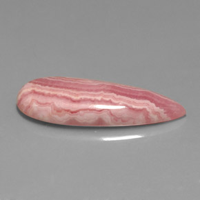 14.24克拉天然粉色菱锰矿，梨形，28.9×10.5毫米，不透明