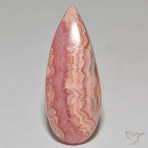 22.71ct 天然 彩色 菱锰矿, 梨形, 不透明