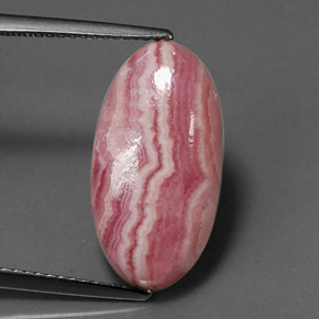 9.70克拉天然多色菱锰矿，椭圆形切割，19.2×10.1毫米，不透明