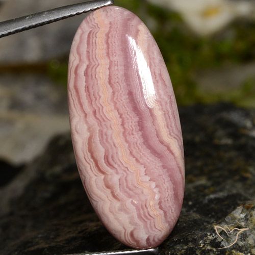 17.07ct 天然 彩色 菱锰矿, 椭圆形, 不透明