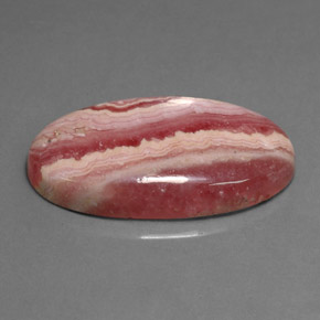 19.39克拉天然粉色菱锰矿，椭圆形切割，26.2×14.1毫米，不透明