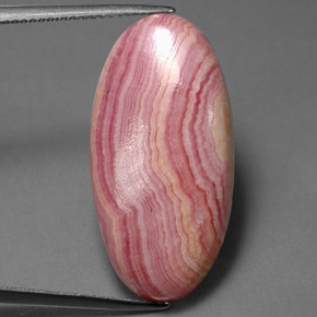 21.19克拉天然多色菱锰矿，椭圆形切割，27.8×14.1毫米，不透明