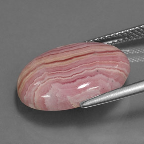 9.95克拉天然多色菱锰矿，椭圆形切割，17.5×13.9毫米，不透明
