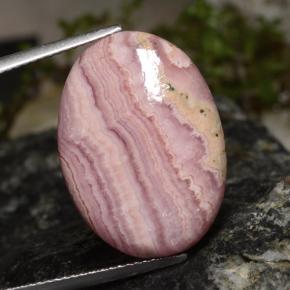 20.56克拉天然多色菱锰矿，椭圆形切割，22.7×16.6毫米，不透明