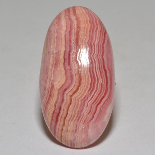 23.40克拉天然多色菱锰矿，椭圆形切割，27.6×14.7毫米，不透明