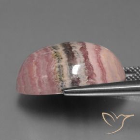 24.26克拉天然多色菱锰矿，椭圆形切割，20×15毫米，不透明