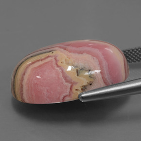 34.09克拉天然菱锰矿，椭圆形切割，不透明