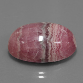 33.91克拉天然多色菱锰矿，椭圆形切割，23×16.1毫米，不透明