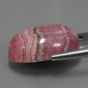 33.91克拉天然多色菱锰矿，椭圆形切割，23×16.1毫米，不透明