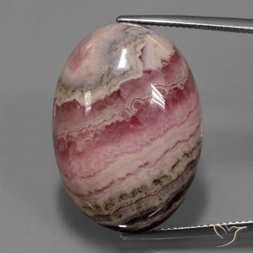 47.80ct 天然 彩色 菱锰矿, 椭圆形, 不透明