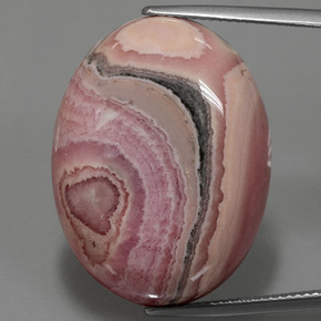 51.53克拉天然多色菱锰矿，椭圆形切割，27.6×20.9毫米，不透明