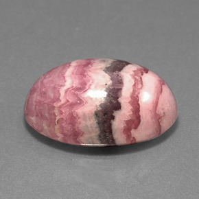 14.59克拉天然多色菱锰矿，椭圆形切割，18×12.8毫米，不透明