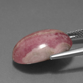 14.96克拉天然多色菱锰矿，椭圆形切割，17.8×13.1毫米，不透明