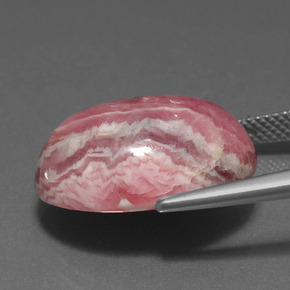 23.84克拉天然多色菱锰矿，椭圆形切割，20×15毫米，不透明