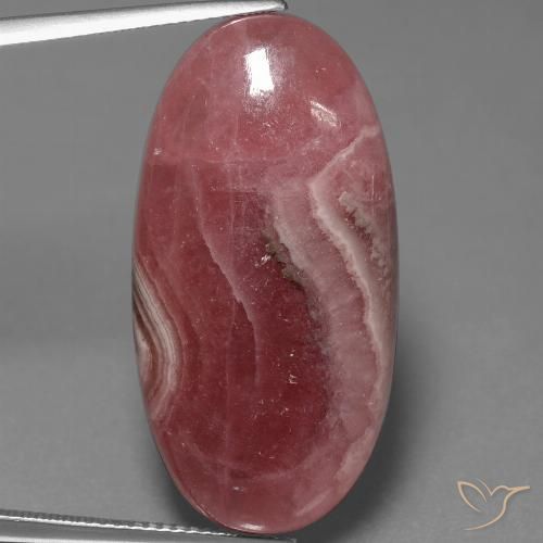 37.59ct 天然 彩色 菱锰矿, 椭圆形, 不透明