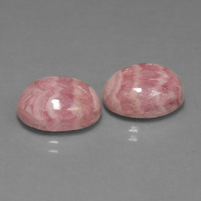 12.38天然多色菱锰矿，椭圆形切割，12.3×10.2毫米，不透明