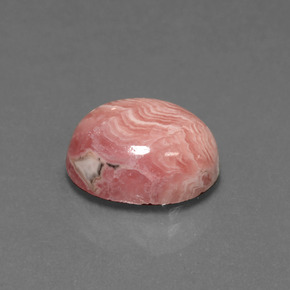 6.39克拉天然多色菱锰矿，椭圆形切割，12.1×10.1毫米，不透明