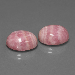 12.23天然多色菱锰矿，椭圆形切割，12.4×10.2毫米，不透明