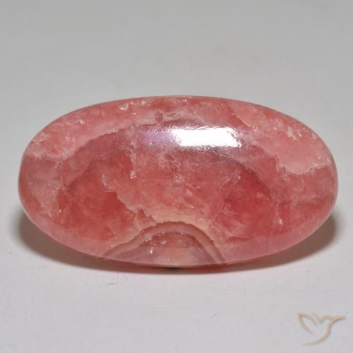 39.76ct 天然 彩色 菱锰矿, 椭圆形, 半透明