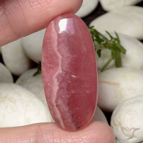 39.68ct 天然 彩色 菱锰矿, 椭圆形, 半透明