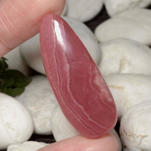 38.41ct 天然 彩色 菱锰矿, 梨形, 半透明