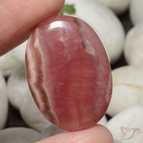 34.86ct 天然 彩色 菱锰矿, 椭圆形, 半透明