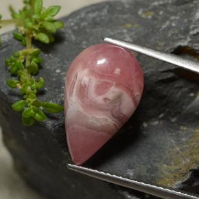 8.69克拉天然多色菱锰矿，梨形，17×10.2毫米，半透明