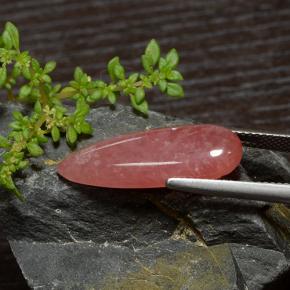 9.19克拉天然菱锰矿，梨形，半透明