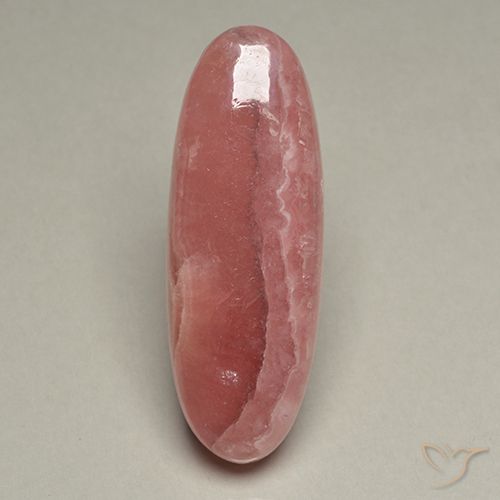 46.22ct 天然 彩色 菱锰矿, 椭圆形, 半透明