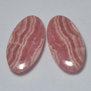 17.78天然多色菱锰矿，椭圆形切割，20.4×10.9毫米，半透明