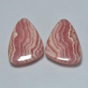20.48天然多色菱锰矿，异形，18.2×13.1毫米，半透明