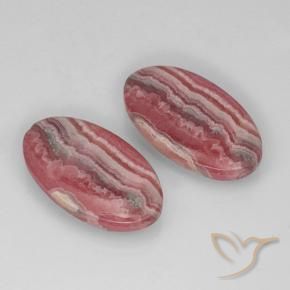 22.29天然多色菱锰矿，椭圆形切割，19.7×11.2毫米，半透明